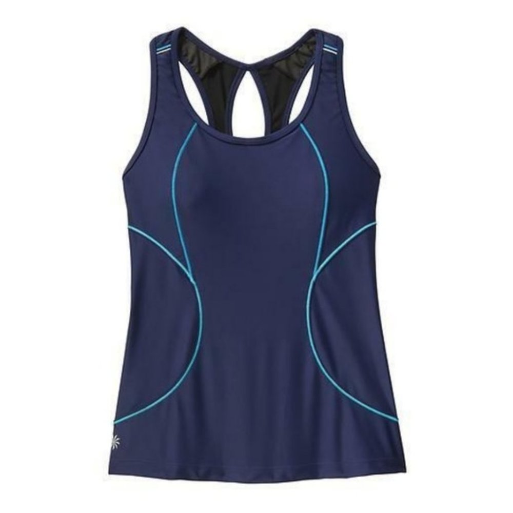 2/$30 Athleta Energy Tank Top Blue Racerback Cross Training‎ Workout Yoga Run